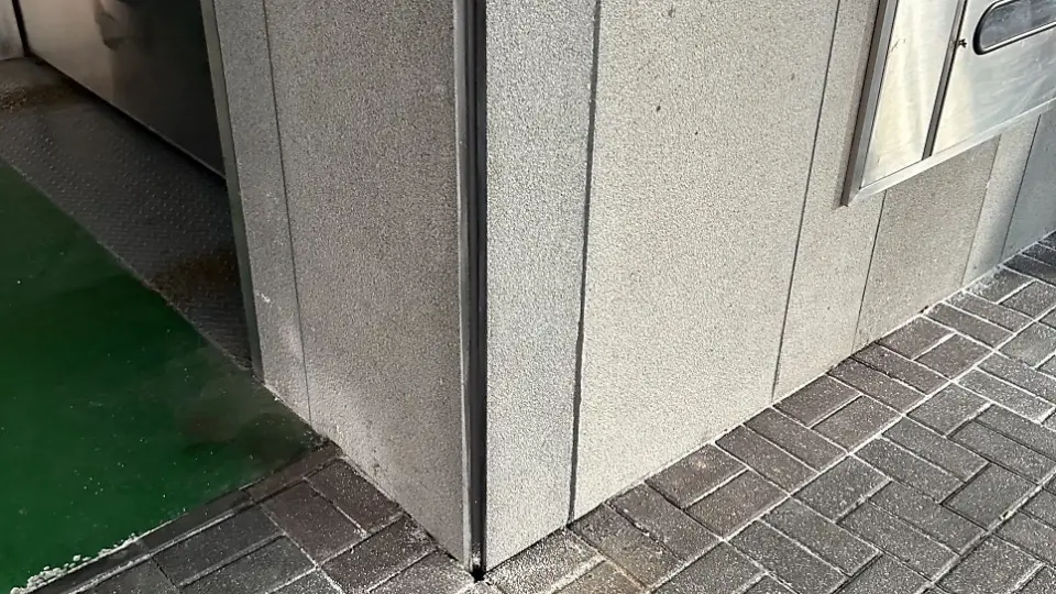 외벽대리석 신규시공 작업 사진