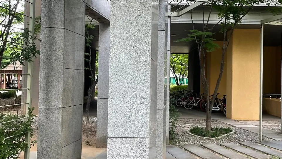 소사동 신축 건물 외벽 실측 및 배치 계획 사진